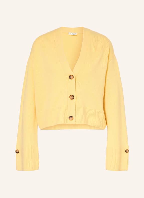 LADNERI Svetr PALAIS s kašmírem TMAVĚ ŽLUTÁ