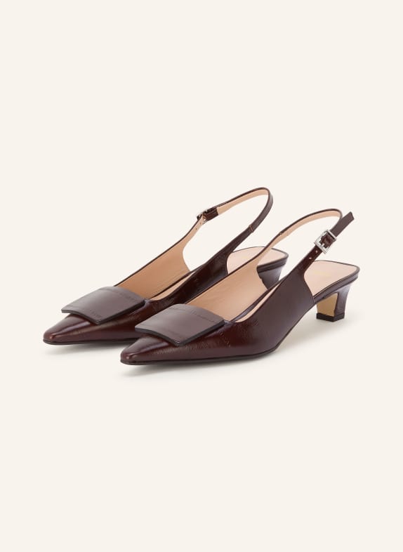 ZINDA CANDY slingback pumps DARK BROWN