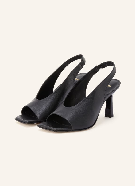 ZINDA SALOME slingback pumps BLACK