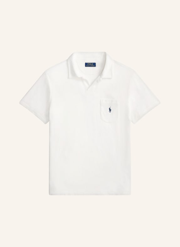 POLO RALPH LAUREN Frottee-Poloshirt Regular Fit WEISS