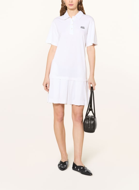 JOOP! JEANS Piqué-Polokleid TADENA WEISS