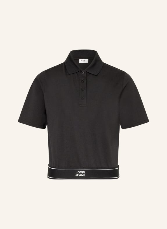 JOOP! JEANS Piqué-Poloshirt TALENA SCHWARZ