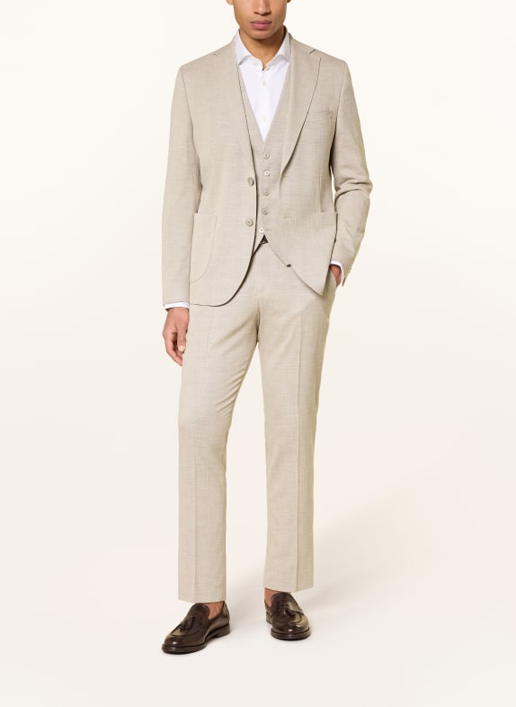 PAUL Slim fit colbertvest 230 BEIGE