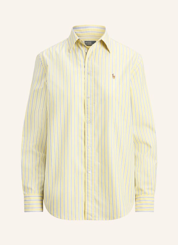 POLO RALPH LAUREN košile TMAVĚ ŽLUTÁ / TMAVĚ MODRÁ / BÍLÁ