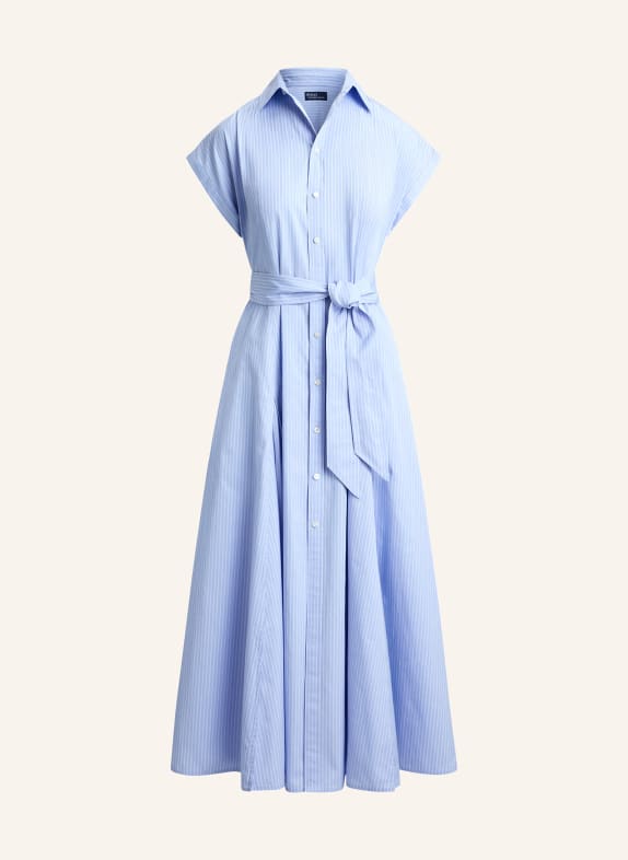 POLO RALPH LAUREN Košilové šaty TMAVĚ MODRÁ / BÍLÁ