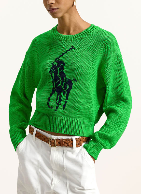 POLO RALPH LAUREN trui GROEN / DONKERBLAUW