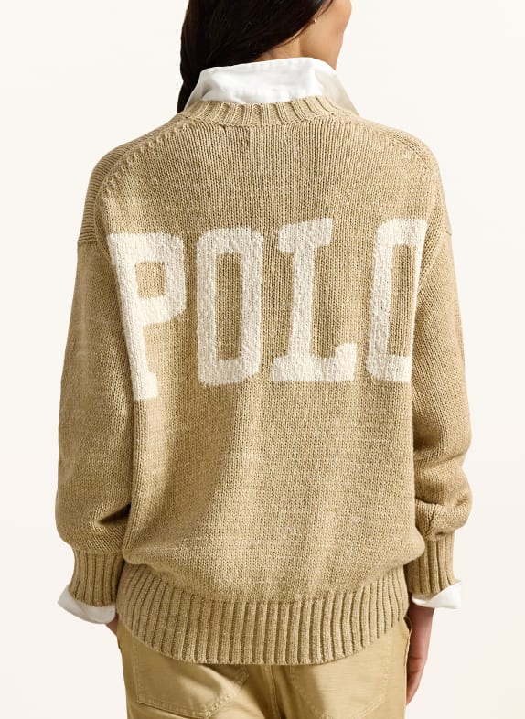 POLO RALPH LAUREN trui BEIGE / WIT