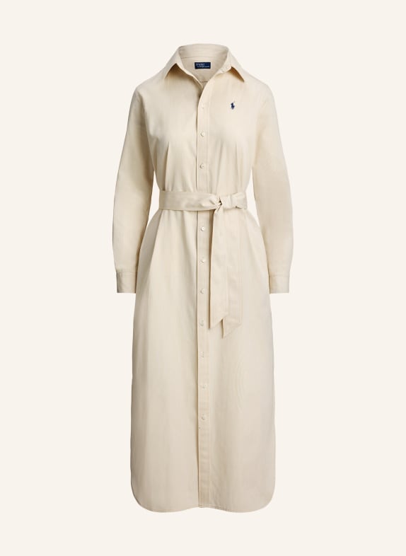 POLO RALPH LAUREN shirt dress BEIGE / CREAM