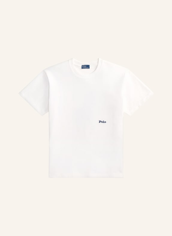 POLO RALPH LAUREN tričko BÍLÁ / TMAVĚ MODRÁ