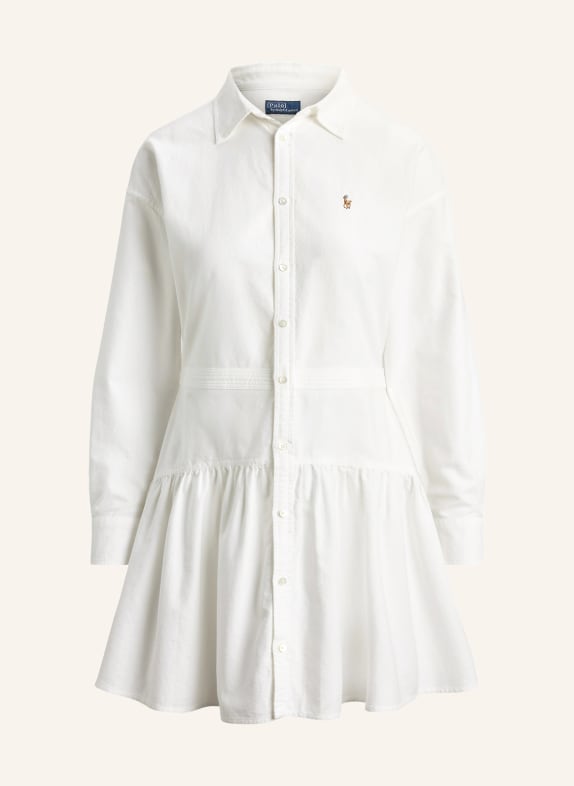 POLO RALPH LAUREN Hemdblusenkleid WEISS