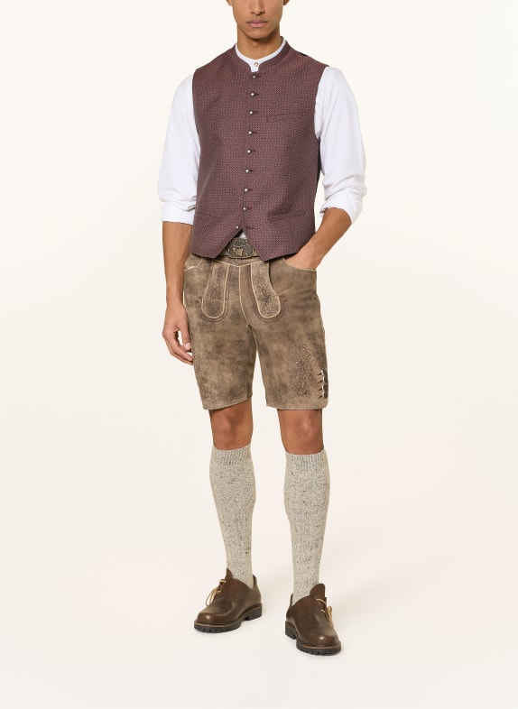 Spieth & Wensky Traditionele lederhose HERBERT BRUIN / TAUPE
