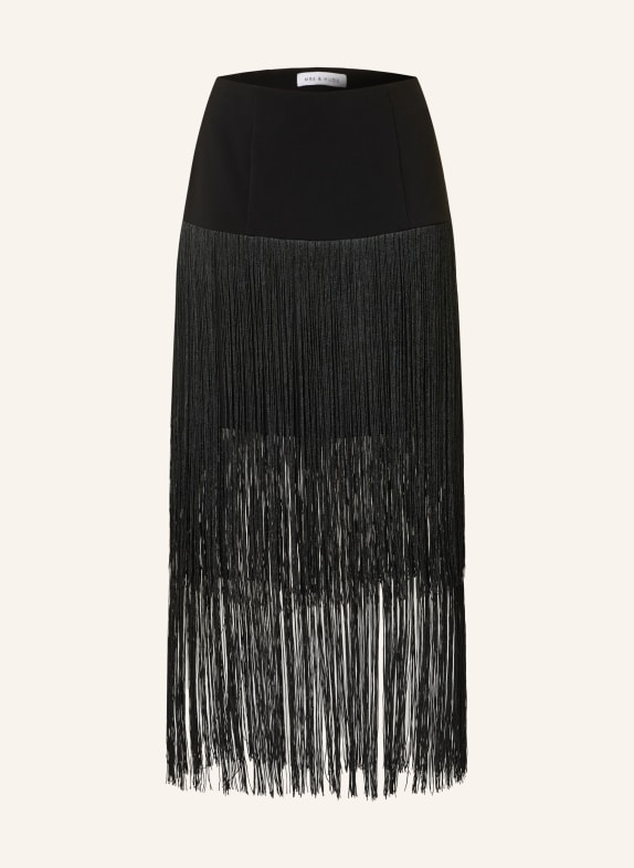 MRS & HUGS skirt BLACK