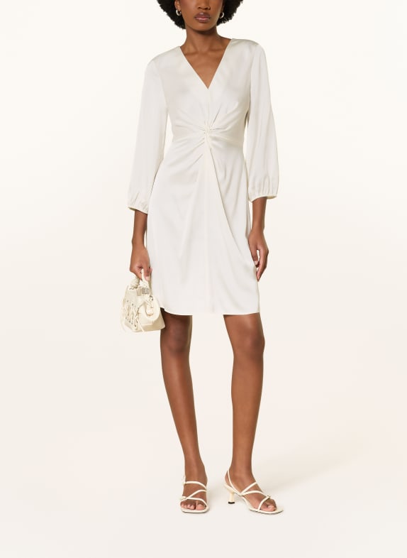 MRS & HUGS Satinkleid WEISS