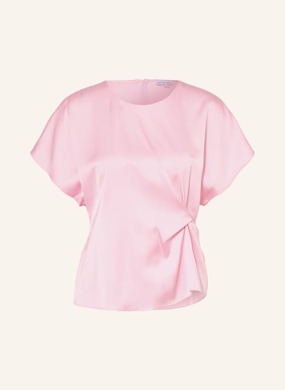 MRS & HUGS Blusenshirt aus Satin ROSA