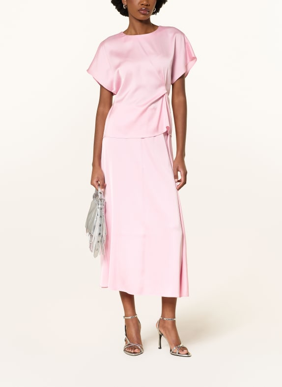 MRS & HUGS satijnen rok ROZE