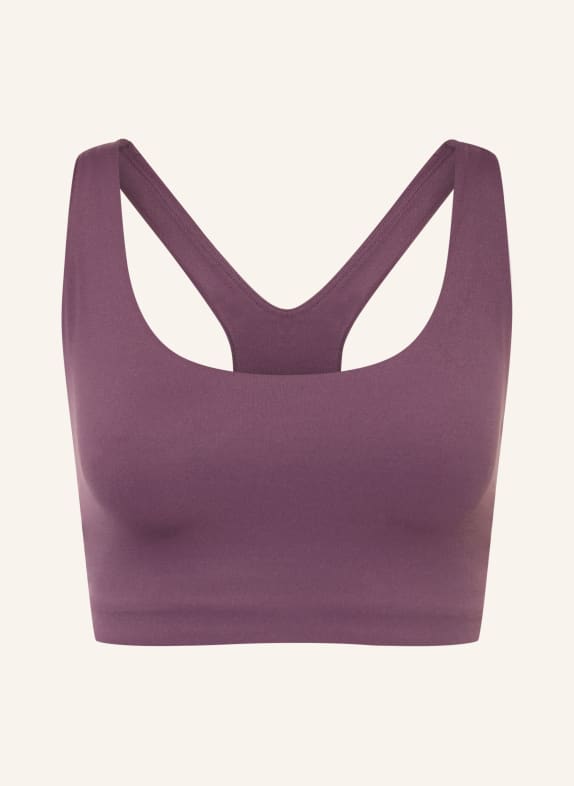 Sweaty Betty Sportovní podprsenka ULTIMATE STUDIO TMAVĚ FIALOVÁ