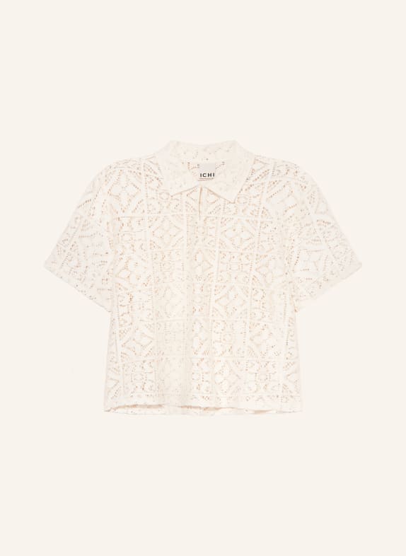 ICHI INHAIMA-blouse van kant WIT