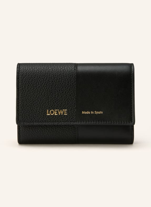 LOEWE Geldbörse DUET SMALL VERTICAL SCHWARZ