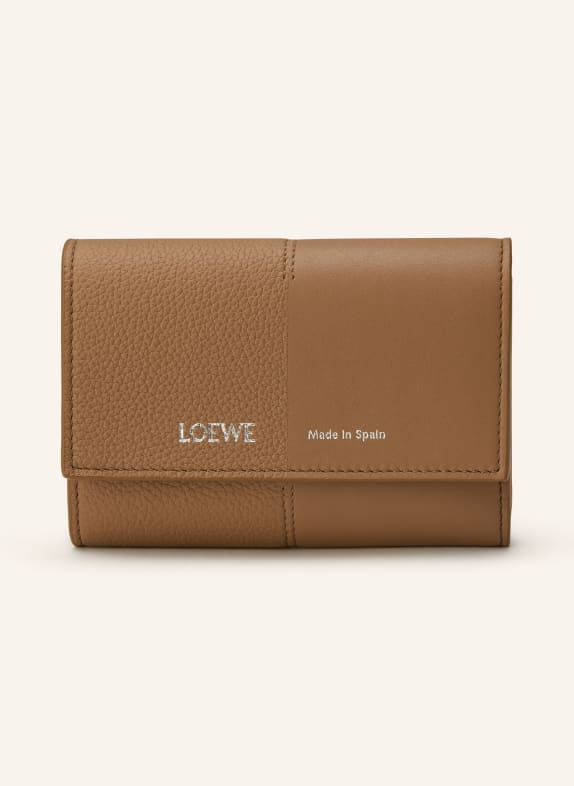 LOEWE Geldbörse DUET SMALL VERTICAL CAMEL