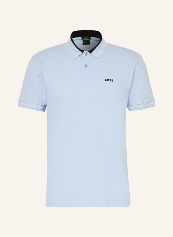 BOSS Piqué-Poloshirt MEMBER Regular Fit HELLBLAU