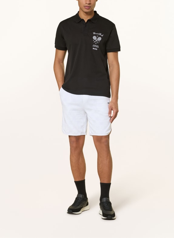 BOSS Mesh-Poloshirt MEMBER SCHWARZ