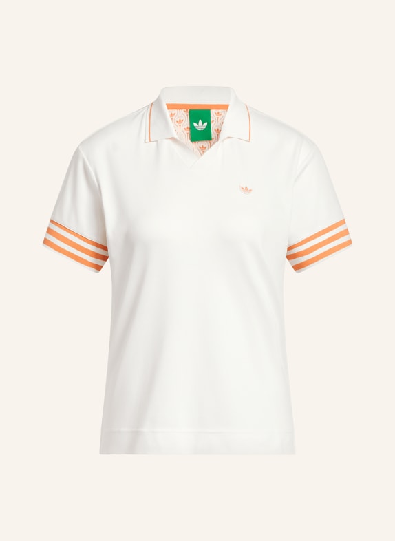 adidas Originals Piqué polokošile ORIGINALS 3-STRIPE BÍLÁ / ORANŽOVÁ