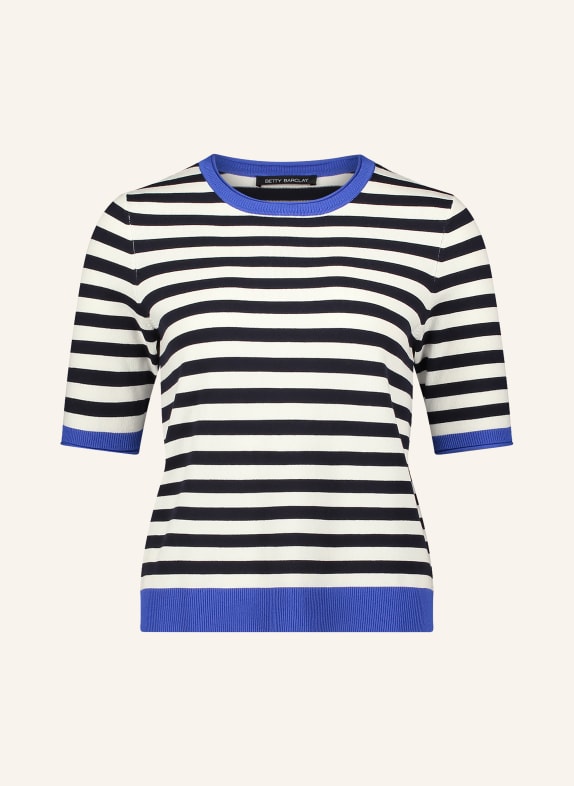 Betty Barclay pletené tričko TMAVĚ MODRÁ / MODRÁ / BÍLÁ