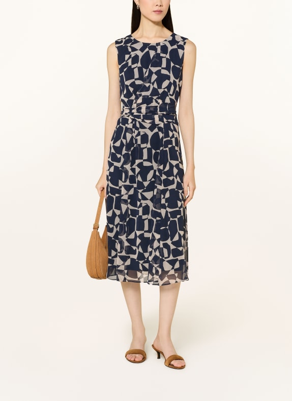 BETTY&CO šaty TMAVĚ MODRÁ / BÉŽOVÁ