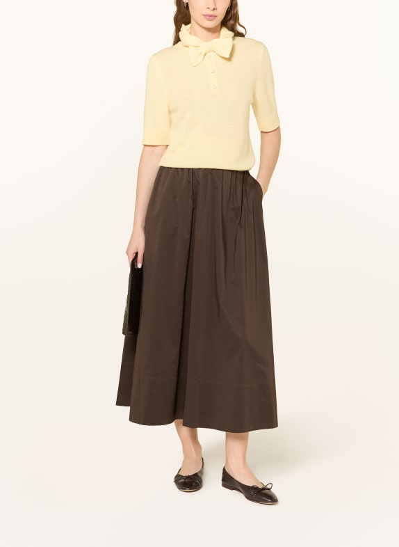 darling harbour Strickshirt mit Cashmere und Schluppe VANILLA