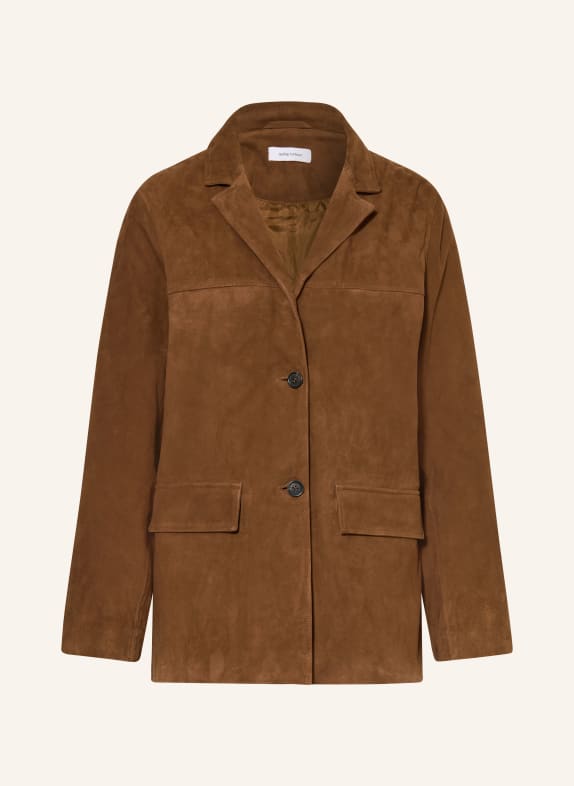 darling harbour Lederblazer TOBACCO