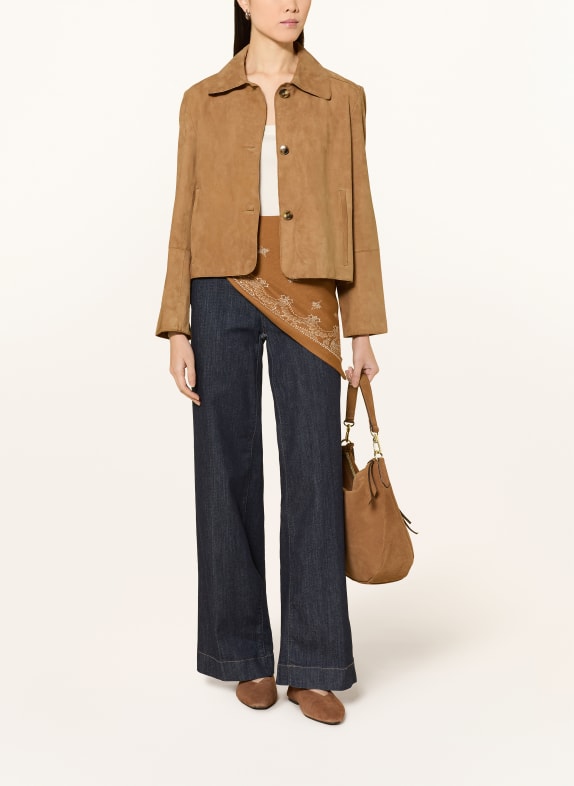 darling harbour Lederjacke CARAMEL