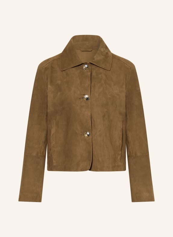 darling harbour Lederjacke woodbrown