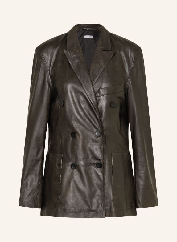 MRS & HUGS kožená bunda ČERNÁ