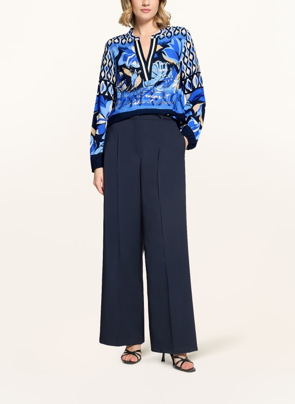 Betty Barclay blouse BLAUW / ECRU / DONKERBLAUW