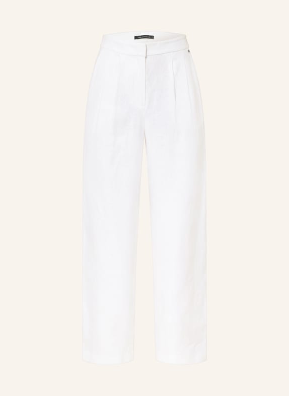 ARMANI EXCHANGE Marlenehose aus Leinen WEISS