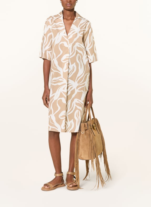 Backstage Šaty LEA VELBLOUDÍ / BÍLÁ