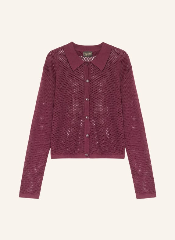 Herrlicher Strickjacke MARALOU DUNKELROT