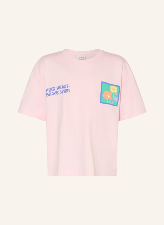 s.Oliver RED T-Shirt ROSA / GRÜN / BLAU