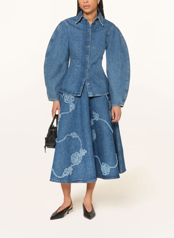 ROTATE džínová bunda 1602 Medium Blue Denim