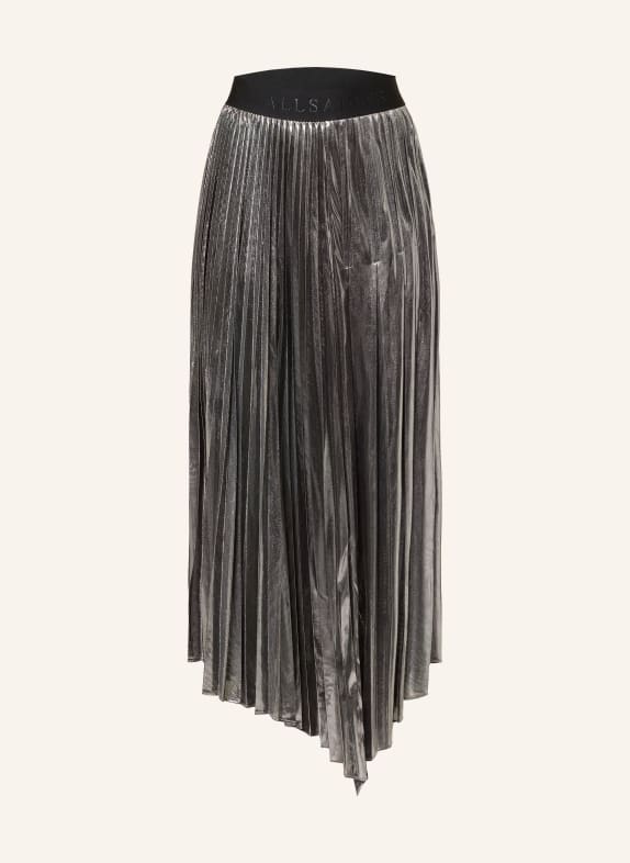 ALLSAINTS Plisseerock JAX SILBER