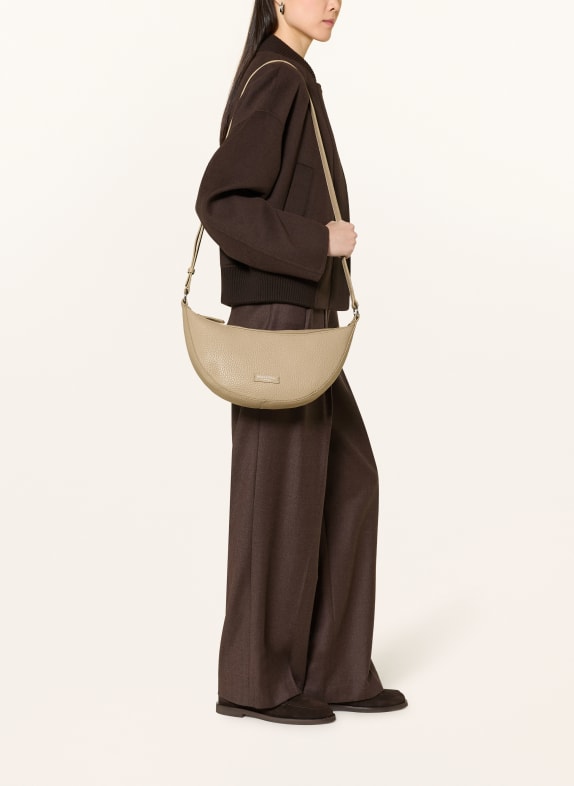 Marc O'Polo Skuldertaske MEDIUM TAUPE / SØLV