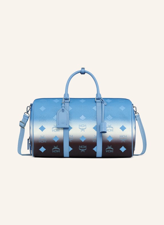 MCM OTTOMAR MEDIUM weekend bag LIGHT BLUE
