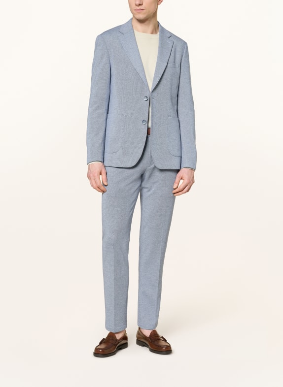 PAUL Regular fit pantalon van jersey 670 Mid Blue