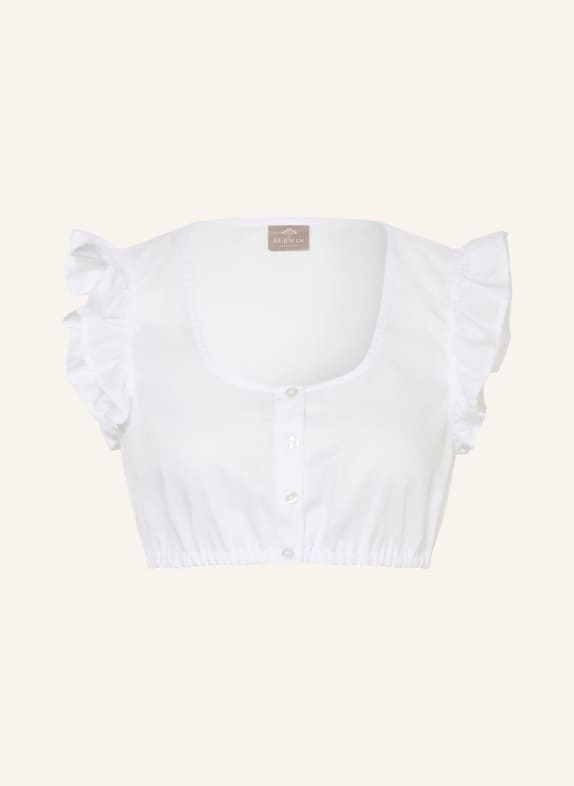 BERWIN & WOLFF Dirndlová blůza BÍLÁ