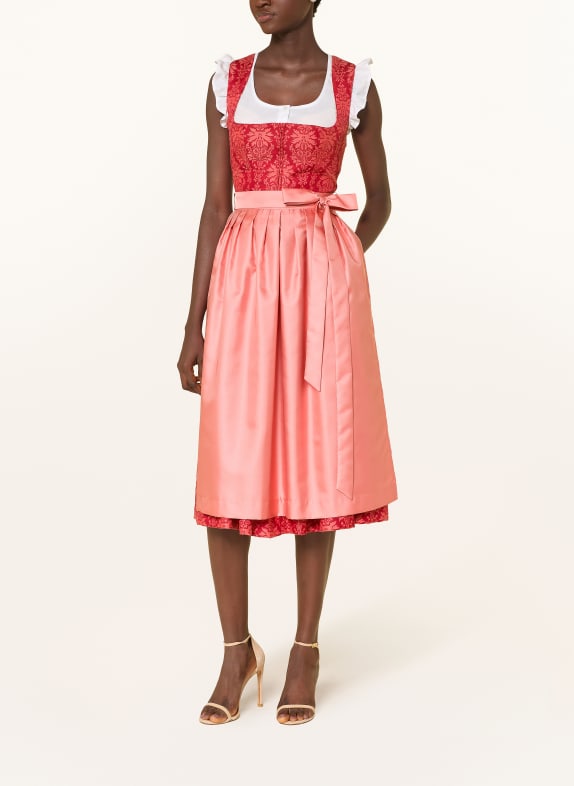 BERWIN & WOLFF Dirndl DUNKELROT / HELLROT / ROT