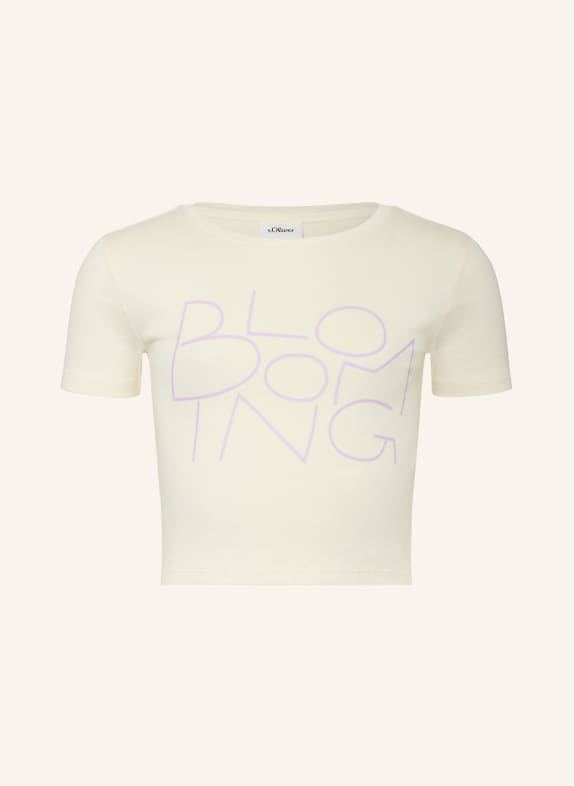 s.Oliver RED T-Shirt ECRU / HELLLILA