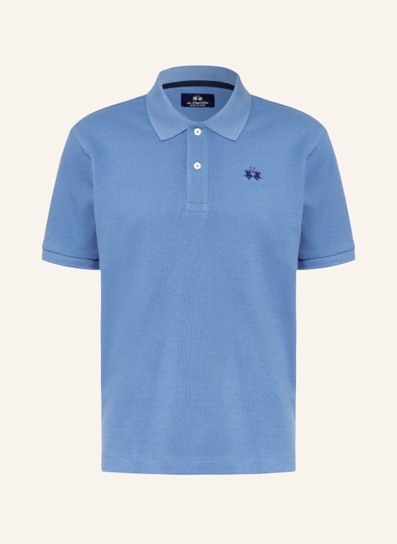 LA MARTINA Koszulka polo z piki regular fit JASNONIEBIESKI