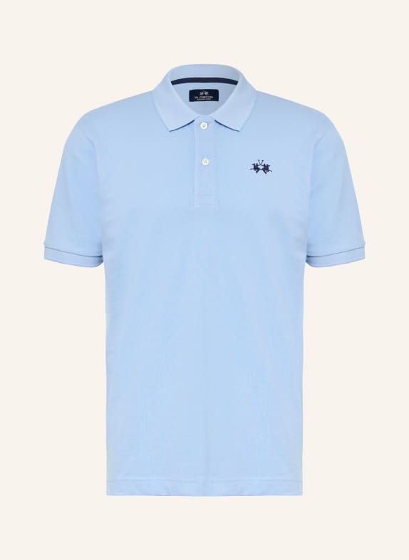 LA MARTINA Koszulka polo z piki regular fit JASNONIEBIESKI