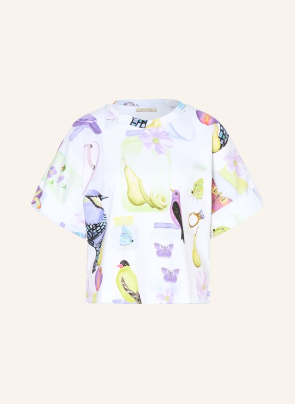 lilienfels tričko BÍLÁ / FIALOVÁ / SVĚTLE ZELENÁ