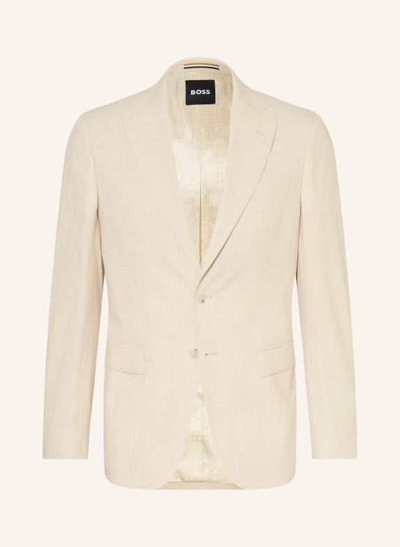 BOSS Anzugsakko HUTSON Regular Fit 286 OPEN BEIGE
